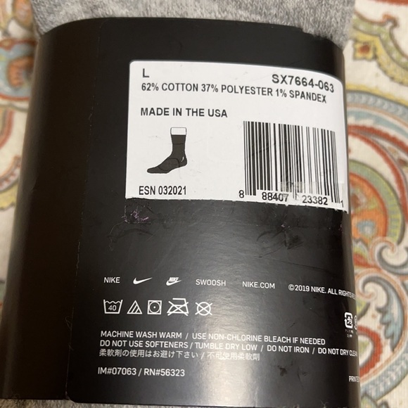 3 pairs set Nike Socks Everyday Cushioned Crew - Picture 6 of 16